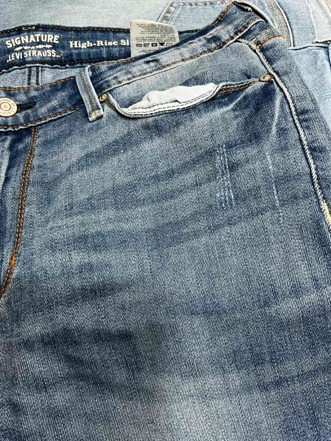 Lot 10 Shorts Levi's Femme Toutes coupes, toutes tailles Bleu – photo 6